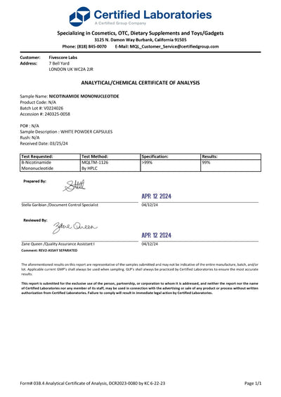 β-NMN (Nicotinamide Mononucleotide)